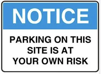 NT 11 — NOTICE - PLEASE KEEP THIS AREA CLEAR